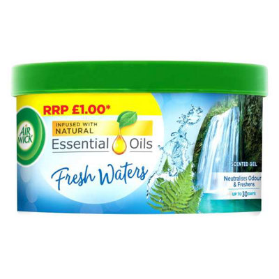 Air Wick Scented Gel Room Freshener Odour Fresh Water 70ml - Pack of 3