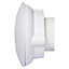 Airflow 72591701 iCON60 Circular Auto-Iris Kitchen / Utility Room Extractor Fan (240V Mains) LARGER MODEL