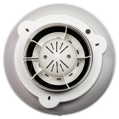 Airflow 72591701 iCON60 Circular Auto-Iris Kitchen / Utility Room Extractor Fan (240V Mains) LARGER MODEL