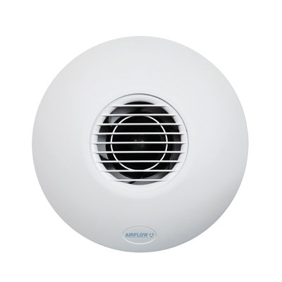 Airflow iCON 30 Extractor Fan, 100mm, 33 l/s, 10.7W, 0.062A, Quiet Iris ...