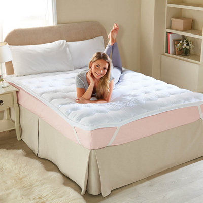 Airflow Mattress Topper with Breathable Mesh Sides & Cushioned Quilting ...