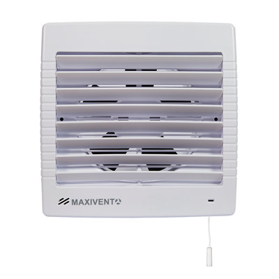 Airflow MaxiVent 150mm Fan with Auto Shutter, Humidity Sensor, 72l/s ...