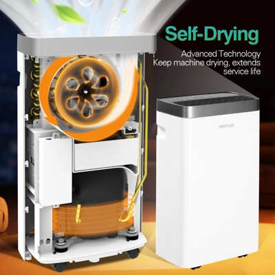 AIRPLUS 10L/D Dehumidifier Moisture Absorber Portable Home Dryer ...