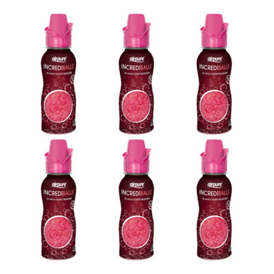 Airpure Incrediballs In-wash Scent Booster Fuchsia & Pearls 128 GM 10 Washes x 6