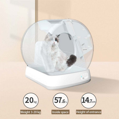 Electronic cat 2024 litter tray