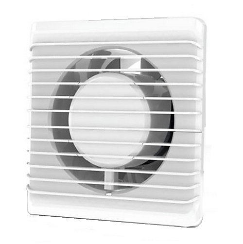 White Kitchen Bathroom Wall Extractor Fan 100mm Standard Ventilation Extraction 