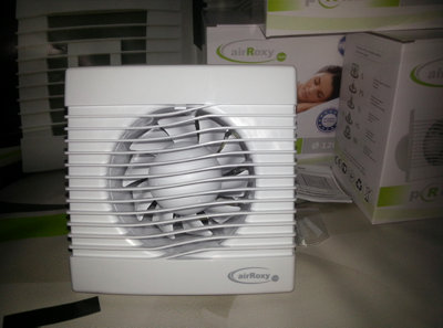 AirRoxy 120mm Extractor Fan Standard Prim 5 Inch Wall Kitchen Bathroom Ventilation Fan