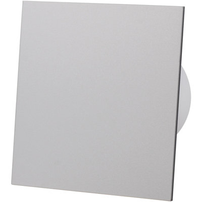 AirRoxy Grey Acrylic Glass Front Panel 100mm Standard Extractor Fan for Wall Ceiling Ventilation