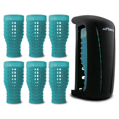Airsenz Passive Black Gel Air Freshener with 6 Ocean Breeze