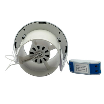 AirTech LED 3W Light with 4" Chrome White Grille and Transformer (3W) - 4