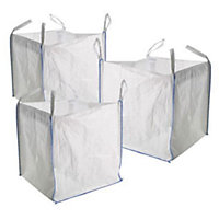 AirTech- UK 3 x New FIBC Bulk Bags Builders Garden Waste 1 Tonne TON Jumbo Bags Storage Sack Heavy Duty