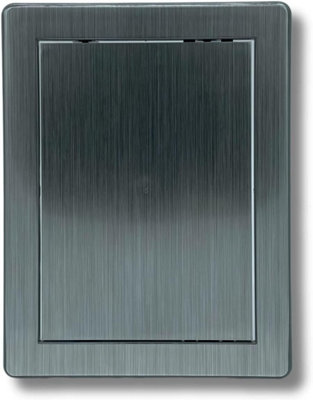 AirTech-UK Access Panel 150 x 200mm (6" x 8") Plastic Inspection Door Durable ABS Construction Sateen Silver Color - 5