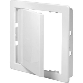 AirTech-UK Access Panel White Inspection Hatch Plastic Revision Door 300 mm x 300 mmm