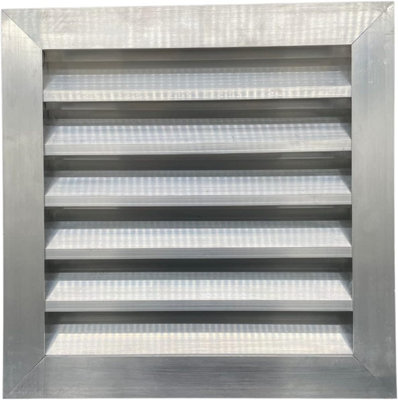 AirTech-UK Aluminum Louvre Grille 400 x 400 mm: Premium Weatherproof and Pest-Proof Protection for Your Home