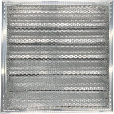 AirTech-UK Aluminum Louvre Grille 600 x 600 mm: Premium Weatherproof and Pest-Proof Protection for Your Home