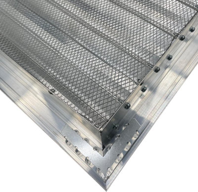 AirTech-UK Aluminum Louvre Grille 600 x 600 mm: Premium Weatherproof and Pest-Proof Protection for Your Home - 5