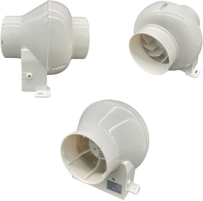 AirTech-UK Bathroom Centrifugal Fan Kit - Loft Ceiling Mount Extractor ...