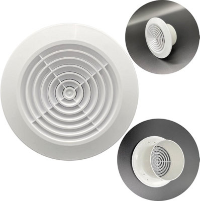 AirTech-UK Bathroom Centrifugal Fan Kit - Loft Ceiling Mount Extractor Duct Vent with Timer 4" (100MM) - 6