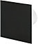 AirTech-UK Bathroom Extractor Fan 100 mm / 4" Black Glass decorative Front Panel with Humidity Sensor