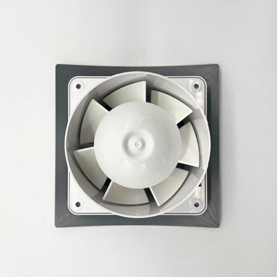 AirTech-UK Bathroom Extractor Fan 100 mm / 4" Brushed Chrome Finish decorative Front Panel with Pull Cord - 3