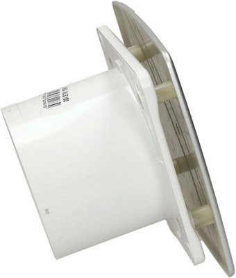AirTech-UK Bathroom Extractor Fan 100 mm / 4" Linea silvery-satin Front Panel