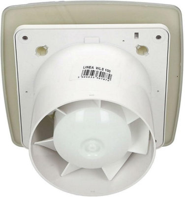 AirTech-UK Bathroom Extractor Fan 100 mm / 4" Linea silvery-satin Front Panel - 3