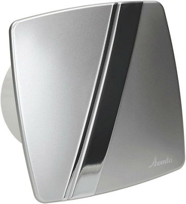 AirTech-UK Bathroom Extractor Fan 100 mm / 4" Linea silvery-satin Front Panel - 5
