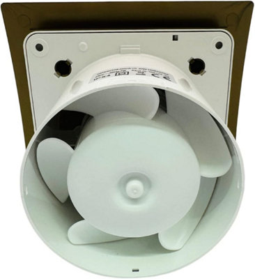 AirTech-UK Bathroom Extractor Fan 100 mm / 4" Metallic Gold Finish Front Panel with Timer - 4