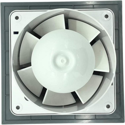 AirTech-UK Bathroom Extractor Fan 100 mm / 4" Smooth Stainless Steel Trax Front Panel with Humidy Sensor and Timer - 5