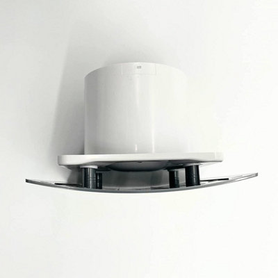 AirTech-UK Bathroom Extractor Fan 100 mm / 4"  Stainless Steel decorative Front Panel with Humidity Sensor - 5