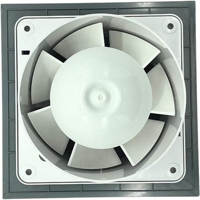 AirTech-UK Bathroom Extractor Fan 100 mm / 4" White Glass decorative Front Panel with Timer - 4