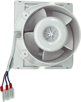AirTech-UK Bathroom Extractor Fan Black Glass Front 4" Timer and Humidity Sensor with Display Time & Humidity - 5