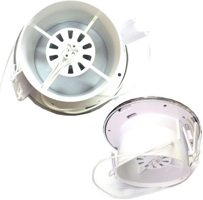 AirTech-UK Bathroom Fan Timer Model Shower Light Kit 100mm 4" with Transformer