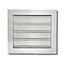 AirTech-UK Gravity Grille 200mm x 200mm Premium Anodized Aluminium Louvre Grill for Walls and Crawl Spaces
