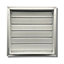 AirTech-UK Gravity Grille 200mm x 200mm Premium Anodized Aluminium Louvre Grill for Walls and Crawl Spaces