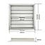 AirTech-UK Gravity Grille 300mm x 300mm Premium Anodized Aluminium Louvre Grill for Walls and Crawl Spaces