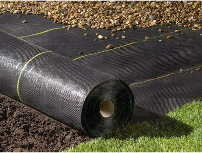 AirTech-UK Heavy Duty Weed Control Membrane Garden Weed Barrier Fabric for Landscaping 2M Wide x 60M length - 4