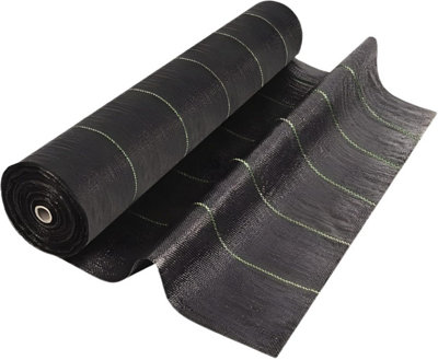 AirTech-UK Heavy Duty Weed Control Membrane Garden Weed Barrier Fabric for Landscaping 2M Wide x 60M length - 5