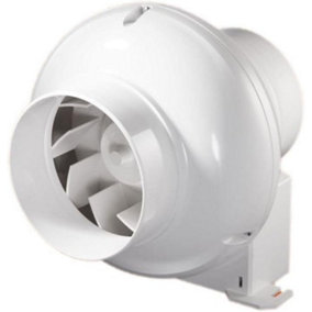 AirTech-UK In-Line Centrifugal Fan for 100mm / 4 inch ducting with Mounting Bracket Bathroom inline extractor fan exhaust fan