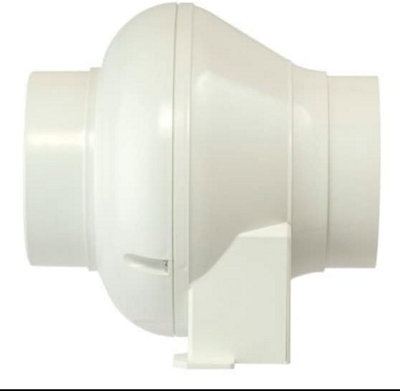 AirTech-UK In-Line Centrifugal Fan for 100mm / 4 inch ducting with Mounting Bracket Bathroom inline extractor fan exhaust fan