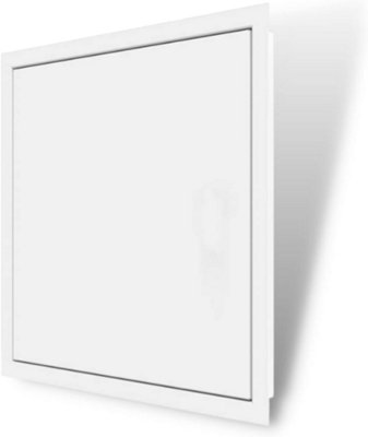 AirTech-UK Metal Access Panel  Push Lock Inspection Panel Door Push Open Hinge Wall or Ceiling Mounted  (300 x 500 mm)