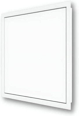 AirTech-UK Metal Access Panel Push Lock Inspection Panel Door Push Open Hinge Wall or Ceiling Mounted  (400 x 400 mm)