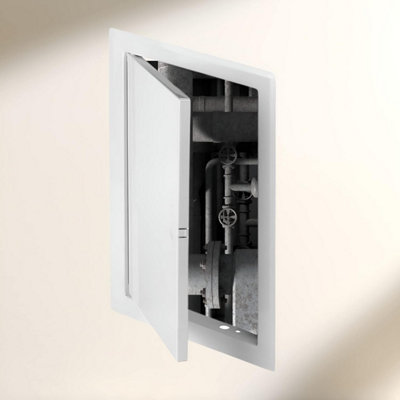 AirTech-UK Metal Access Panel with Pull Open Inspection Panel Door 200 x 300 mm