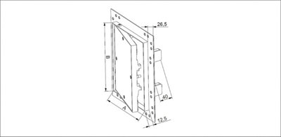 AirTech-UK Plasterboard Access Panels All Size with Aluminium Frame Inspection Hatch Revision Door (KRAL-6 (250X300)) - 3