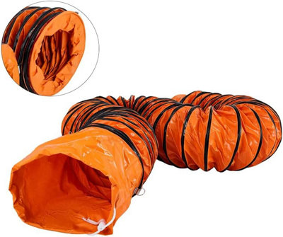 AirTech-UK PVC Ducting Flexible 12 inches/ 300mm for Portable Fan Air Transfer Hose 10 Meters Long Heavy Duty - 4