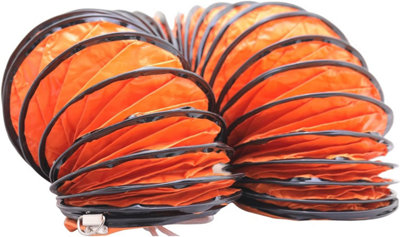 AirTech-UK PVC Ducting Flexible 24 inches/ 600mm for Portable Fan Air Transfer Hose 10 Meters Long Heavy Duty - 6
