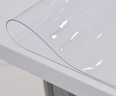 AirTech-UK PVC Table Protector Table Cover/Protector Transparent 2mm Strong Clear Plastic  Wipeable PVC Waterproof (120 x 170cm) - 3