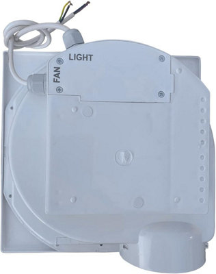 AirTech-UK Silver Bathroom Extractor Fan with 12 W LED Light Ceiling 100mm / 4 inches Exhaust Fan - 3