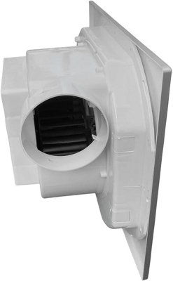 AirTech-UK Silver Bathroom Extractor Fan with 12 W LED Light Ceiling 100mm / 4 inches Exhaust Fan
