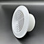 AirTech-UK White Internal Ventilation Round Grille 100mm / Dia 4" - Easy Disassembly, Insect Screen, Nylon Mesh